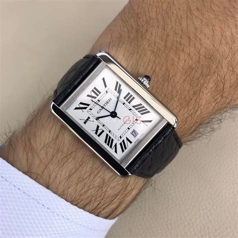 cartier tank xl dimensions|Cartier Tank solo xl automatic.